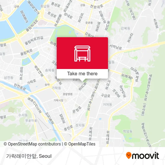 가락래미안앞 map