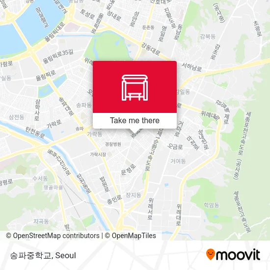 송파중학교 map