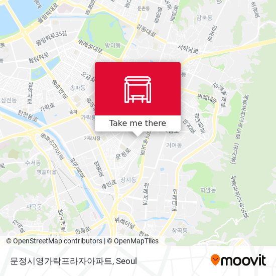 문정시영가락프라자아파트 map