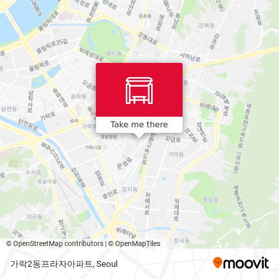 가락2동프라자아파트 map