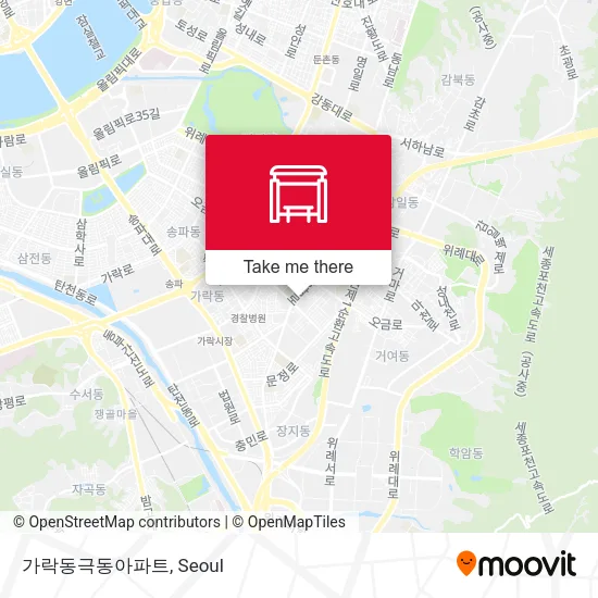 가락동극동아파트 map