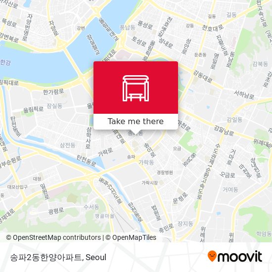 송파2동한양아파트 map