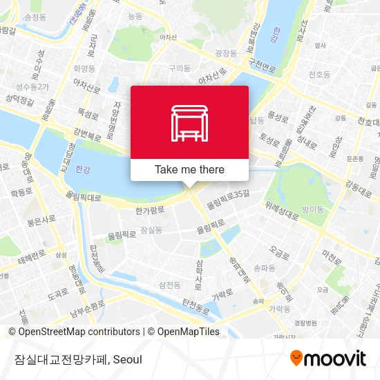 잠실대교전망카페 map