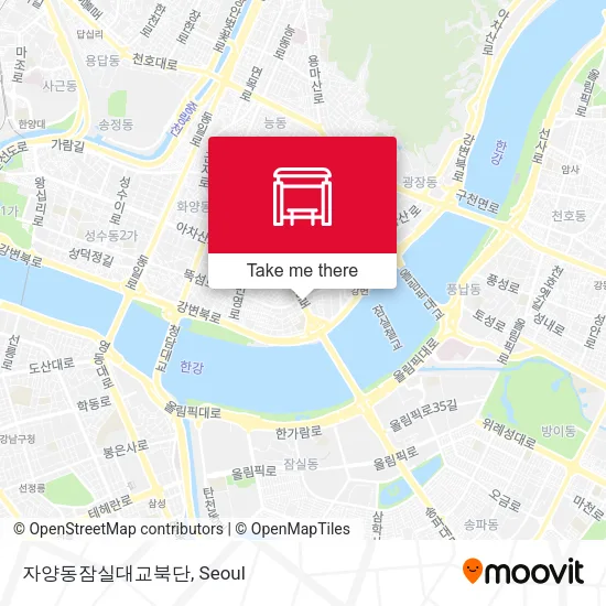 자양동잠실대교북단 map