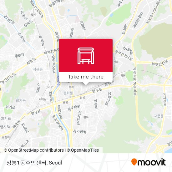상봉1동주민센터 map