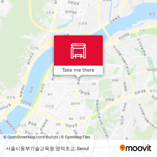 서울시동부기술교육원.명덕초교 map