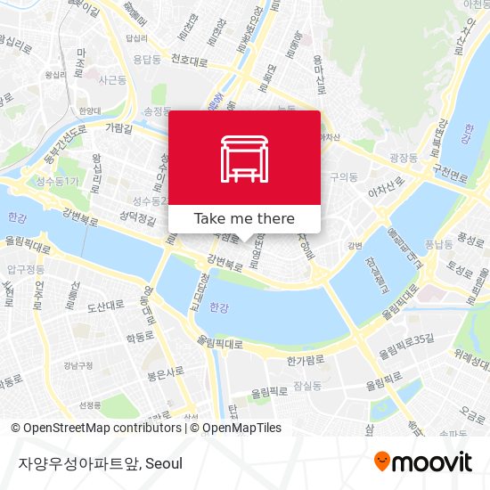 자양우성아파트앞 map