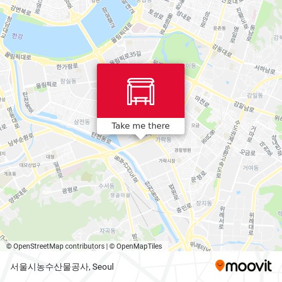 서울시농수산물공사 map