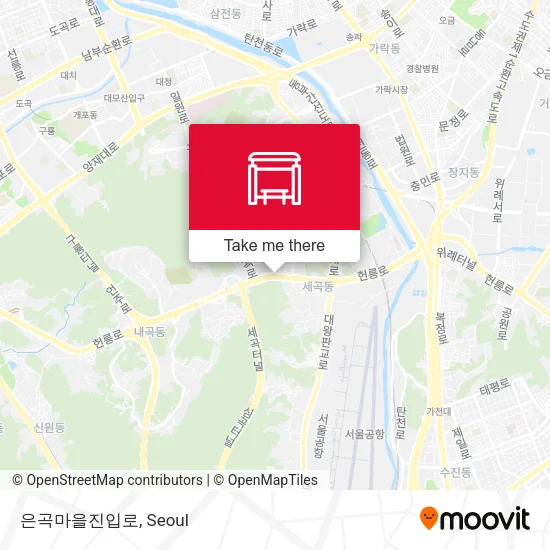은곡마을진입로 map