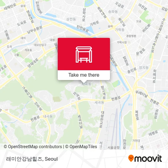 래미안강남힐즈 map