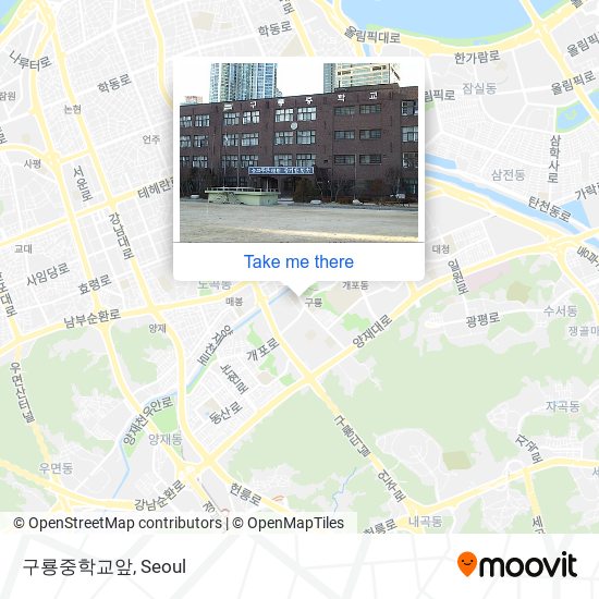 구룡중학교앞 map