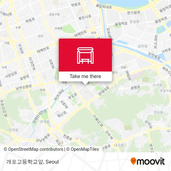 개포고등학교앞 map