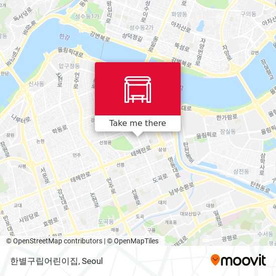 한별구립어린이집 map