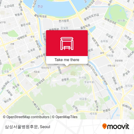 삼성서울병원후문 map