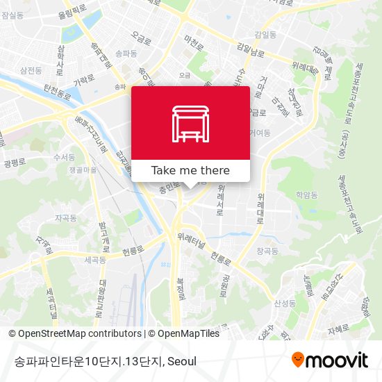 송파파인타운10단지.13단지 map