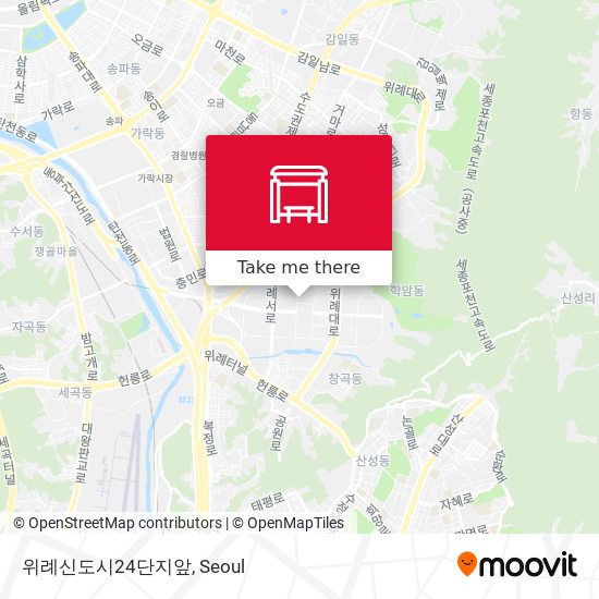 위례신도시24단지앞 map