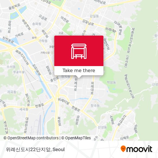 위례신도시22단지앞 map