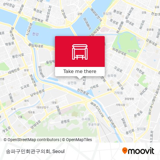 송파구민회관구의회 map