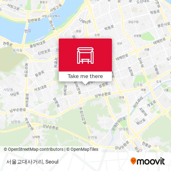 서울교대사거리 map