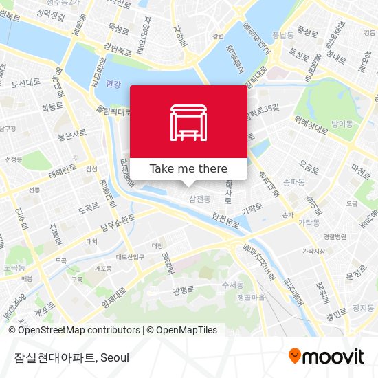 잠실현대아파트 map