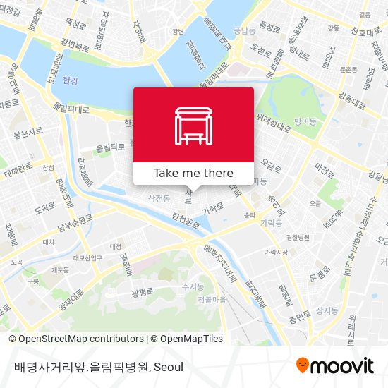 배명사거리앞.올림픽병원 map