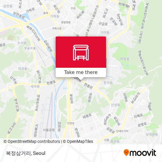 복정삼거리 map