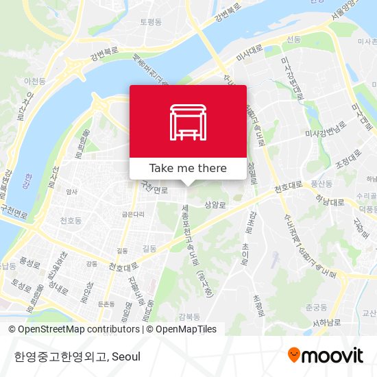 한영중고한영외고 map