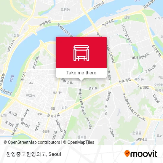 한영중고한영외고 map