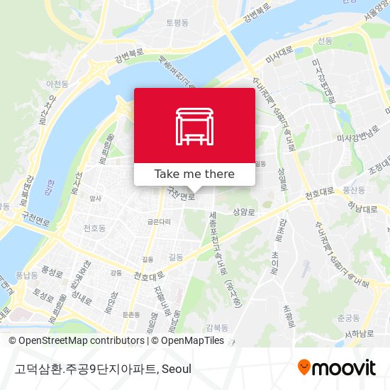 고덕삼환.주공9단지아파트 map