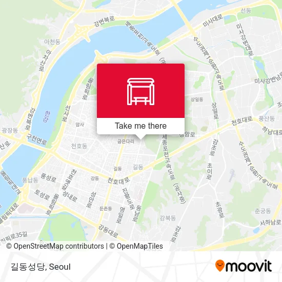 길동성당 map