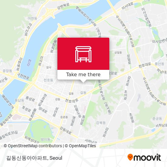 길동신동아아파트 map