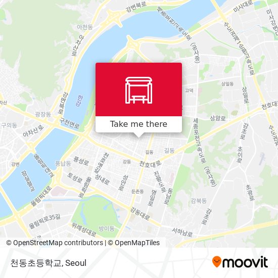 천동초등학교 map