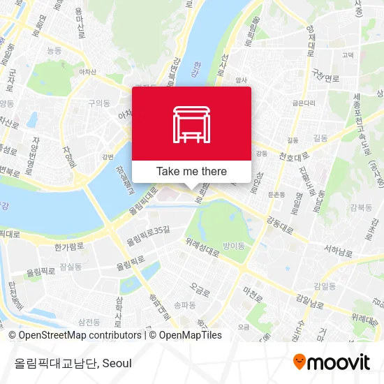 올림픽대교남단 map