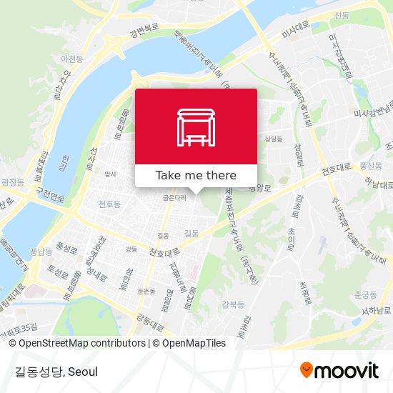 길동성당 map