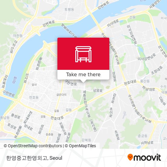 한영중고한영외고 map