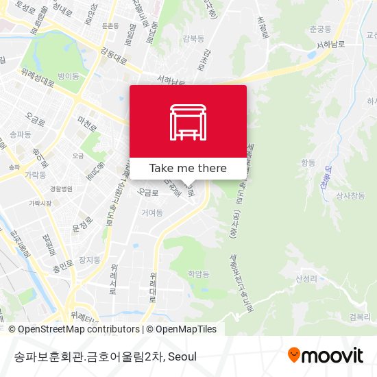 송파보훈회관.금호어울림2차 map