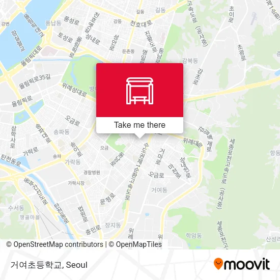 거여초등학교 map