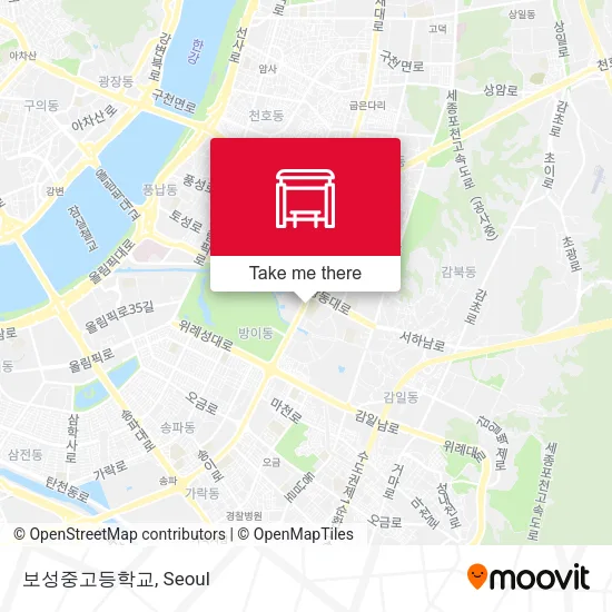 보성중고등학교 map