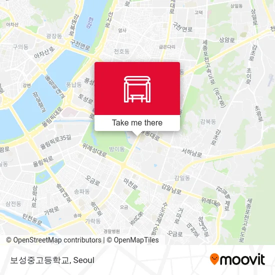 보성중고등학교 map