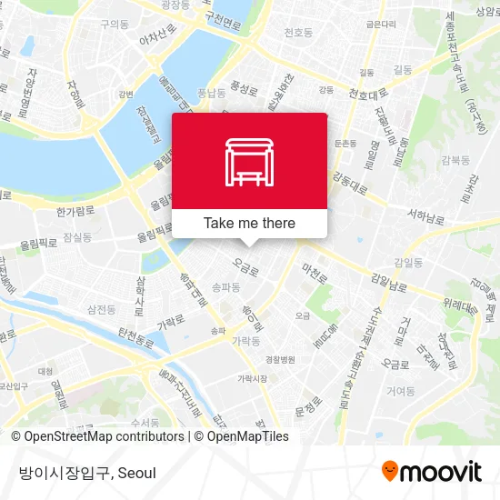 방이시장입구 map