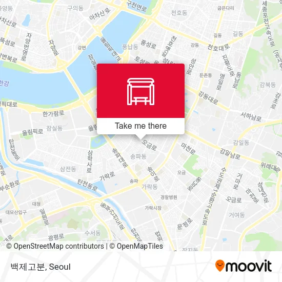 백제고분 map