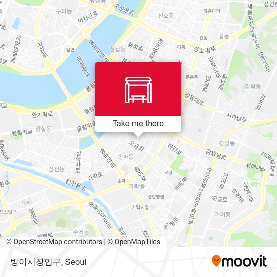 방이시장입구 map