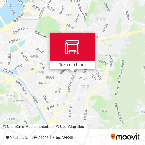 보인고교.오금동삼성아파트 map