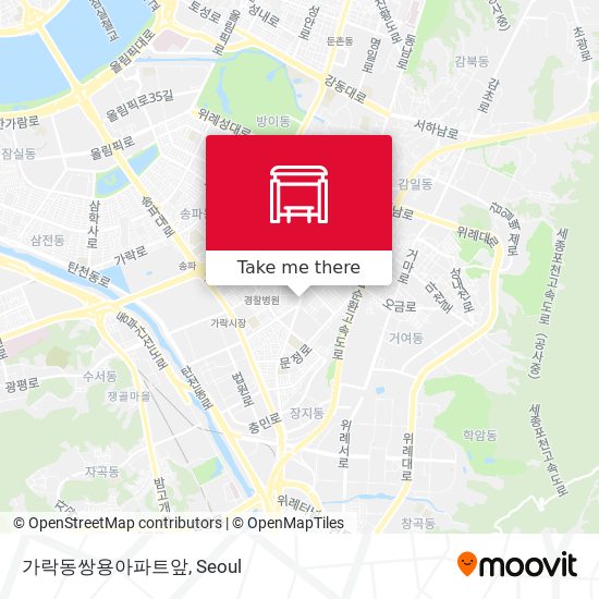 가락동쌍용아파트앞 map