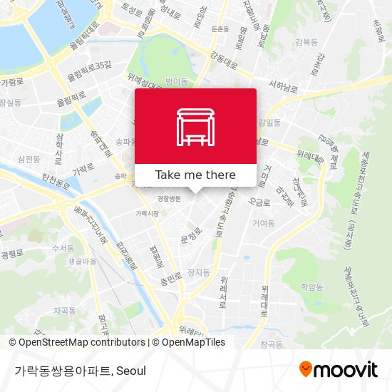 가락동쌍용아파트 map