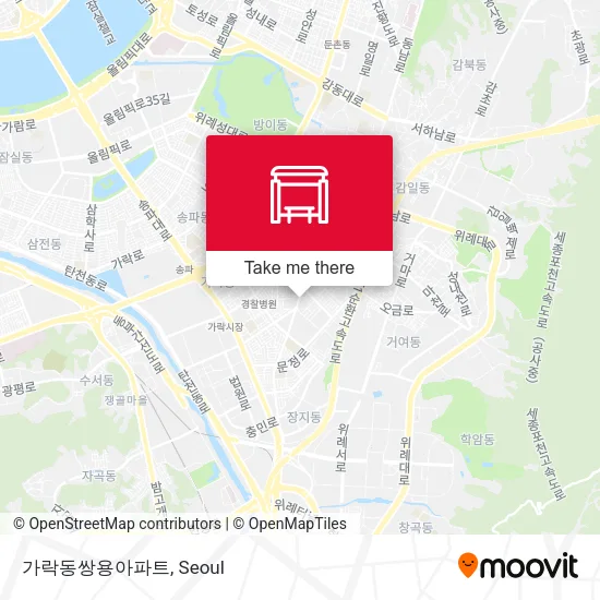가락동쌍용아파트 map