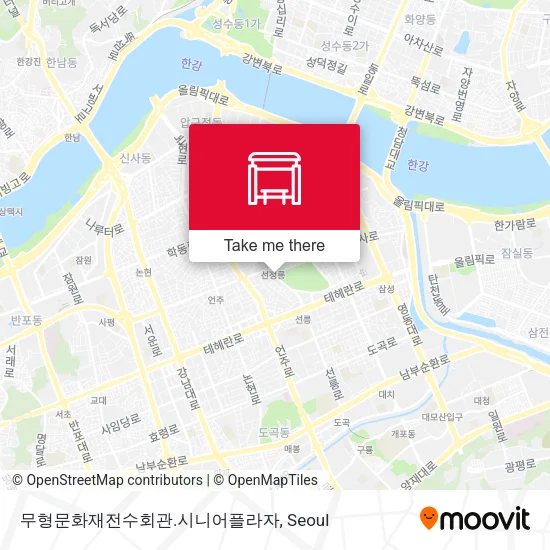 무형문화재전수회관.시니어플라자 map