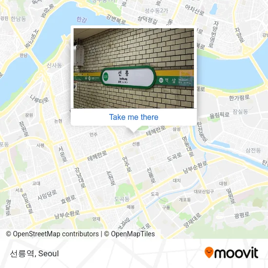 선릉역 map