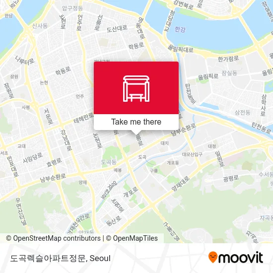 도곡렉슬아파트정문 map