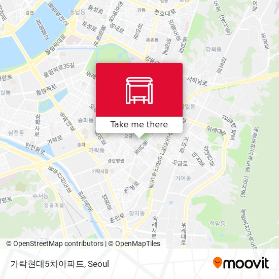 가락현대5차아파트 map